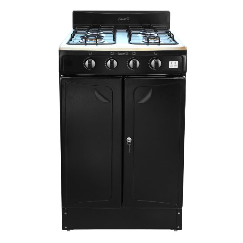 ESTUFAS CON GABINETE EN ACERO INOXIDABLE NEGRO 7313 GAS NATURAL ...